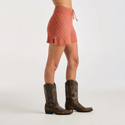 WRANGLER SCALLOP KNIT SHORTY EARTH