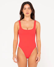 RUSTY SANDALWOOD RETRO ONE PIECE FIESTA RED