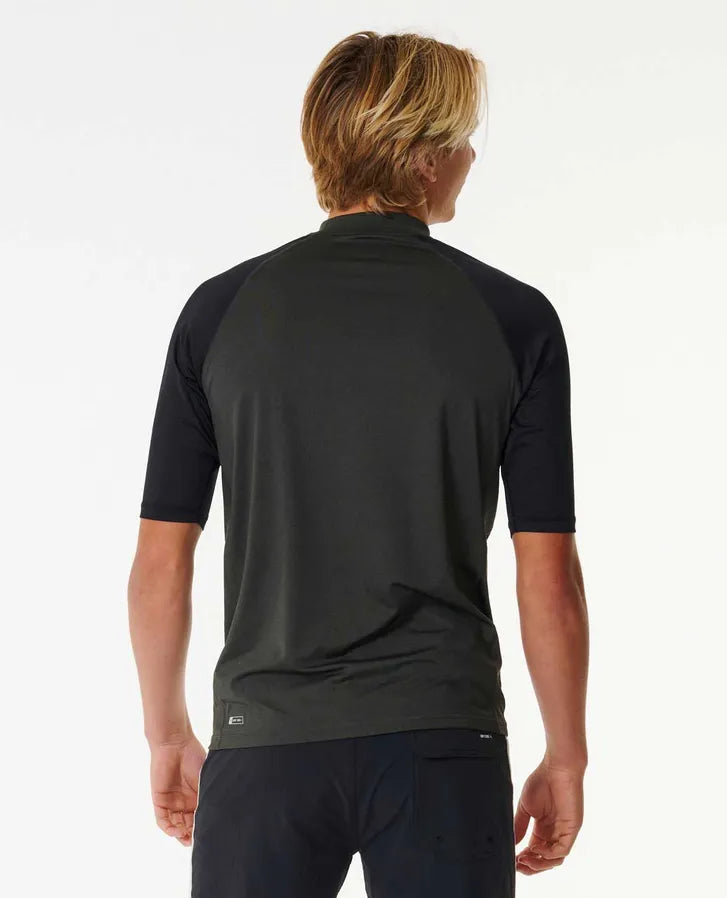 RIPCURL SHOCK UPF RASHIE - BLACK MARLE