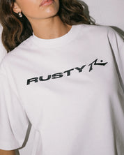 RUSTY ESSENTIALS CROPPED BOXY TEE