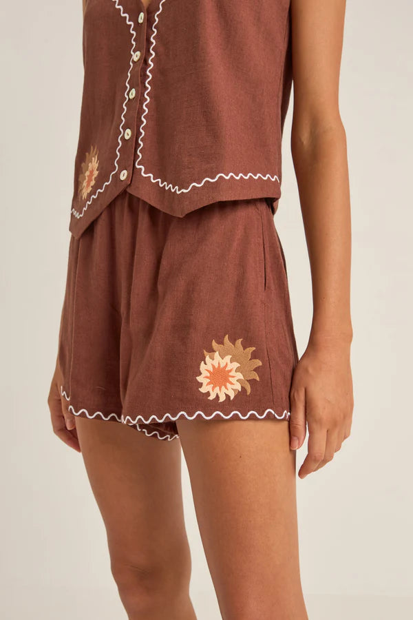 RHYTHM SOLIS EMBROIDERED SHORTS