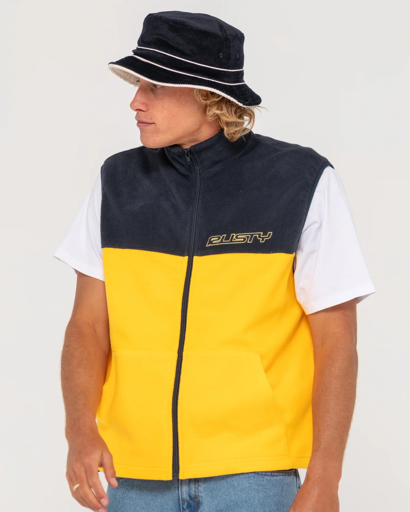 RUSTY TASTY ICE POLAR FLEECE VEST