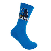 NRL GOLD COAST TITANS RETRO SNEAKER SOCK 2 PACK
