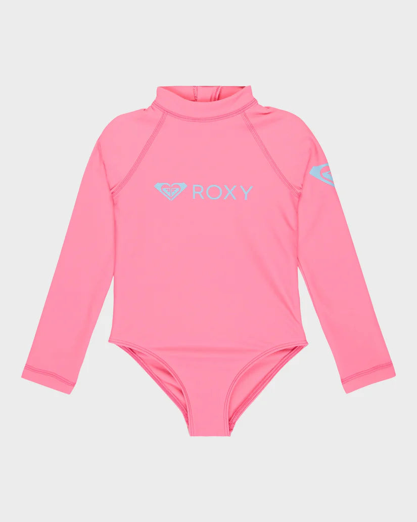 ROXY GIRLS LS ONESIE HEATER PINK COSMOS