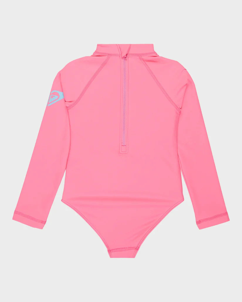 ROXY GIRLS LS ONESIE HEATER PINK COSMOS