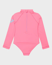 ROXY GIRLS LS ONESIE HEATER PINK COSMOS