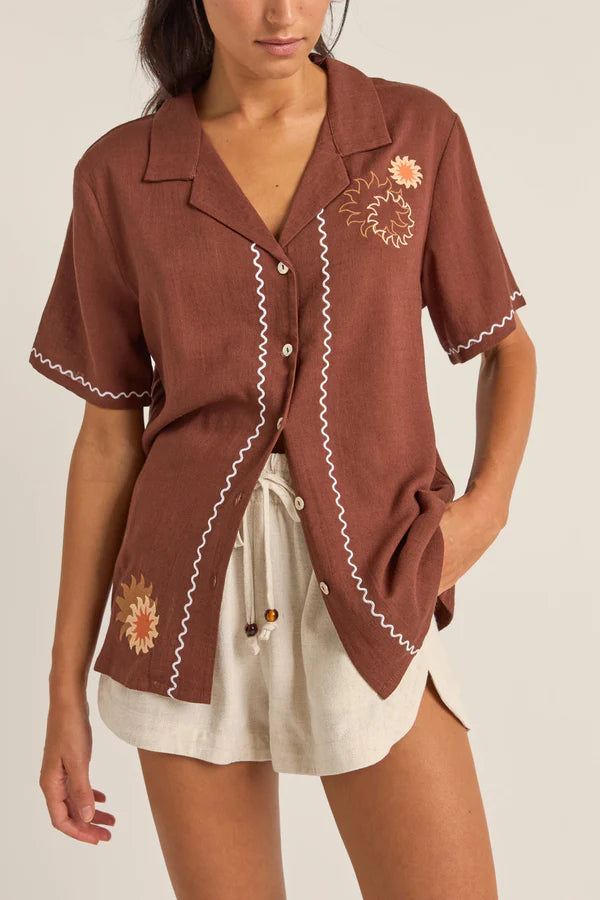 RHYTHM SOLIS EMBROIDERED SHIRT