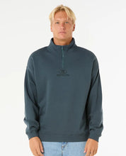 RIP CURL PILL ICON 1/4 ZIP CREW - PINE NIGHT