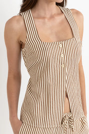 RHYTHM COVE STRIPE LONG VEST