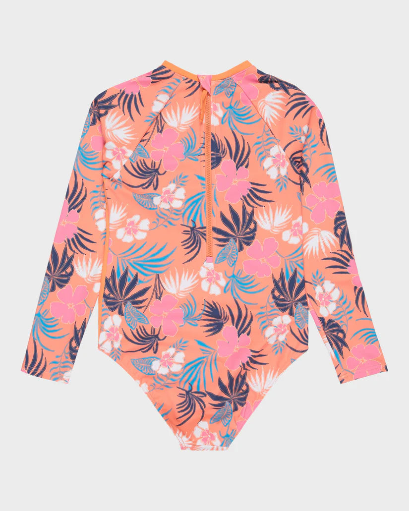ROXY GIRLS ACTIVE FLORAL RG ONESIE 2