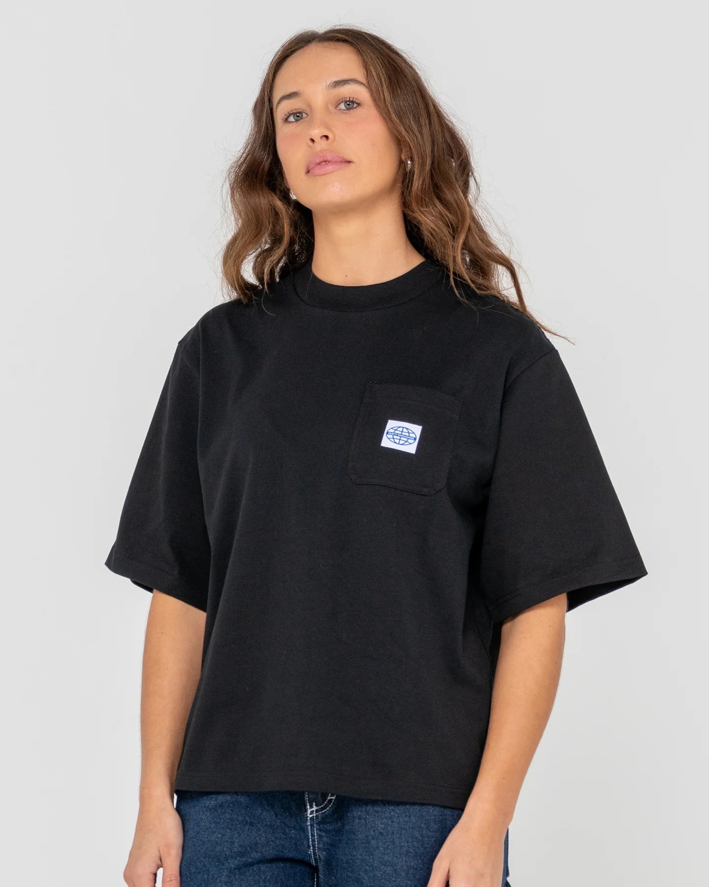 RUSTY STEEZEY CROPPED BOXY TEE