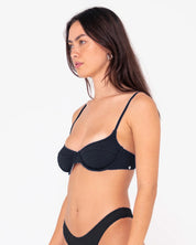 SANDALWOOD BALCONETTE BIKINI TOP BLK