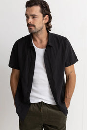 RHYTHM CLASSIC LINEN SHIRT BLACK