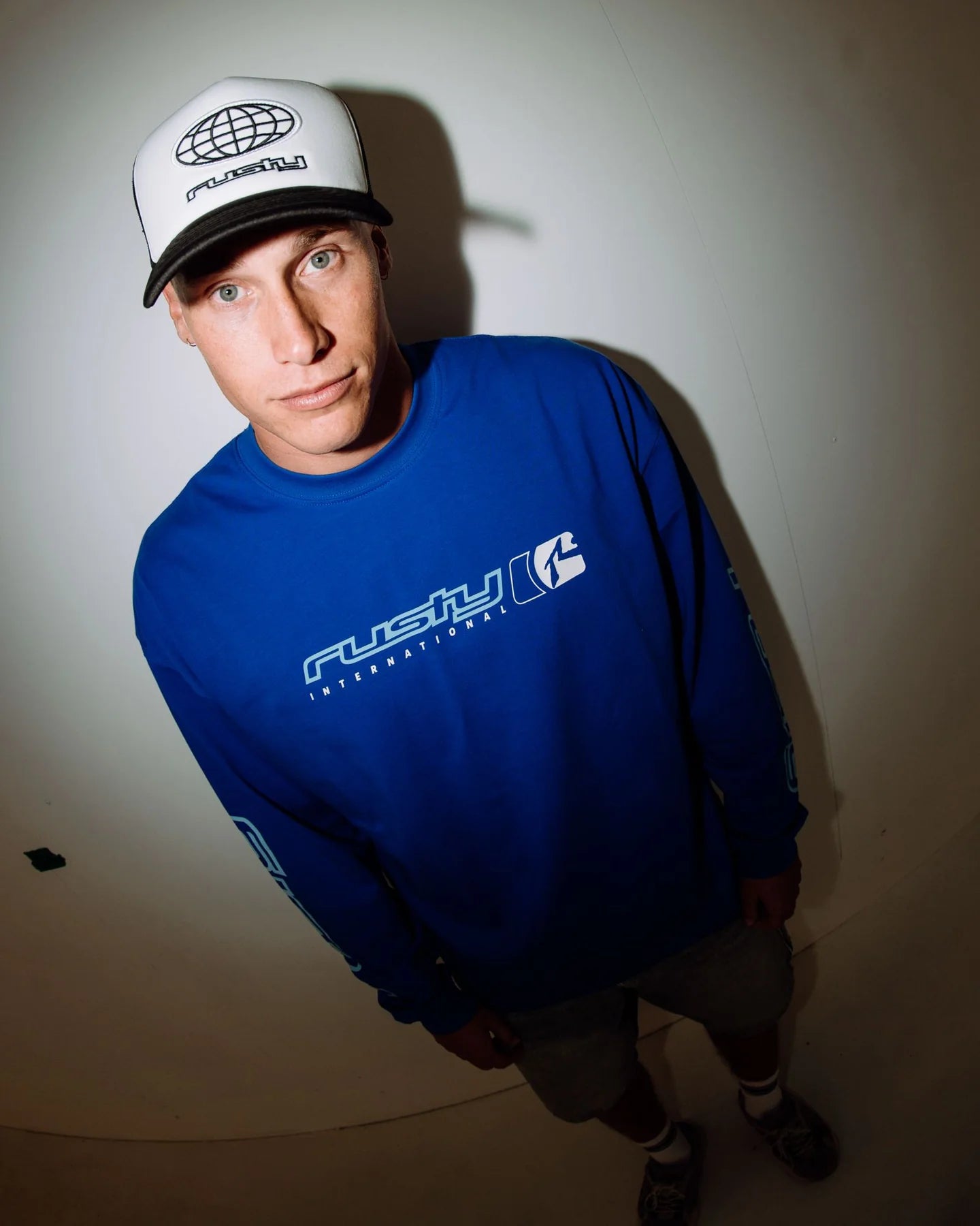 RUSTY JETSETTER LONG SLEEVE TEE - ROYAL BLUE