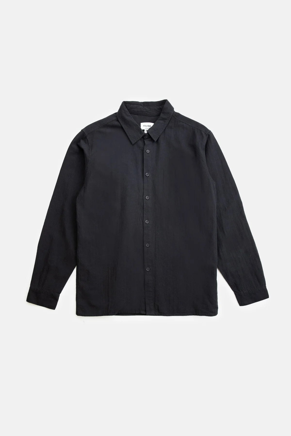 RHYTHM CLASSIC LINEN LS SHIRT - BLACK