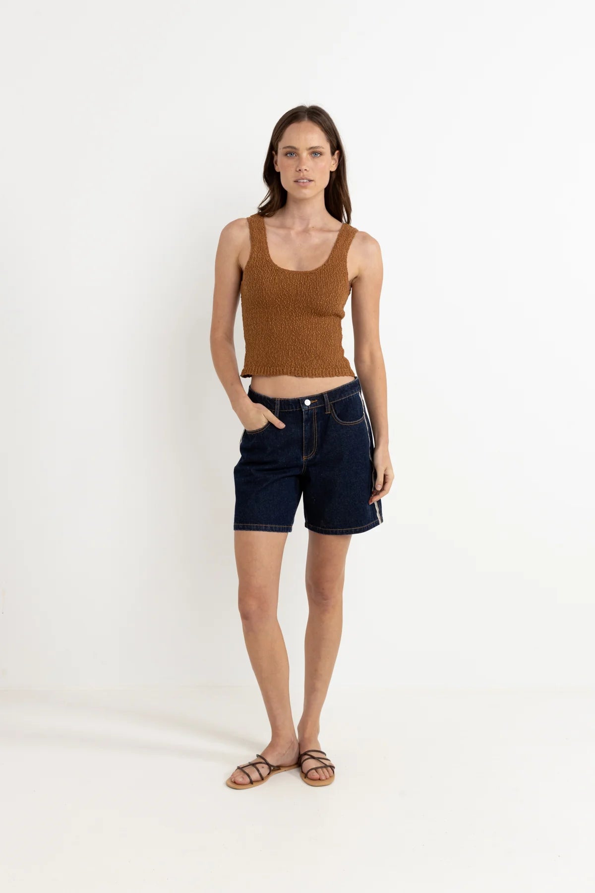 RHYTHM ADELE SCOOP NECK KNIT TOP
