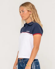 RUSTY INSERT DAD JOKE BABY POLO TEE