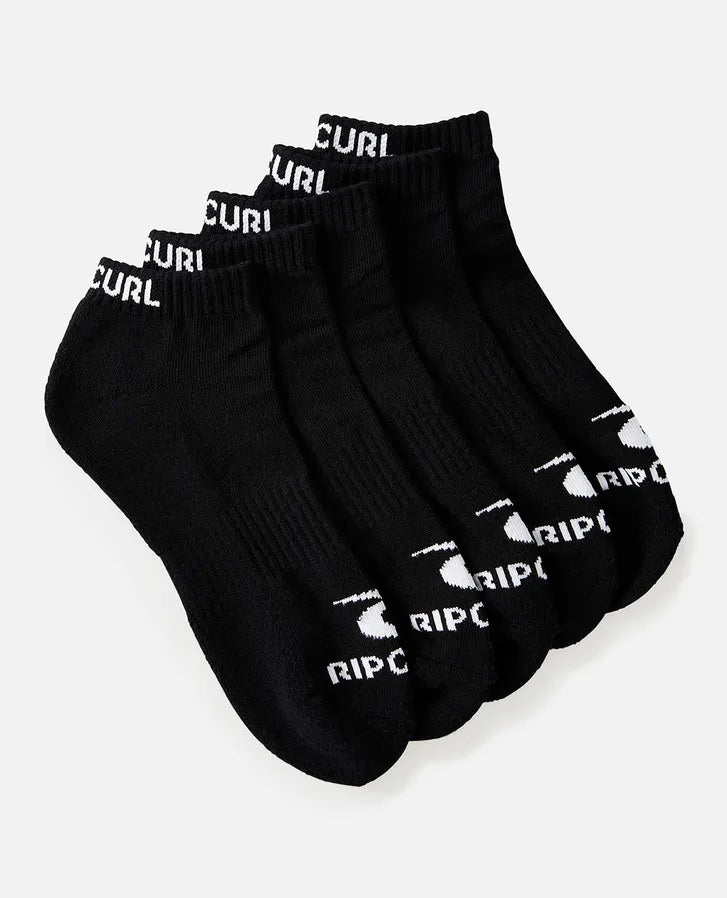 RIP CURL BRAND ANKLE SOCK 5-PK
