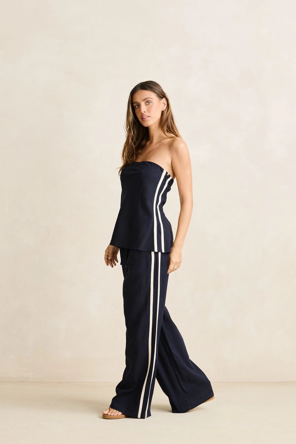 RHYTHM CONTRAST LINEN TRACK PANT – OCEAN