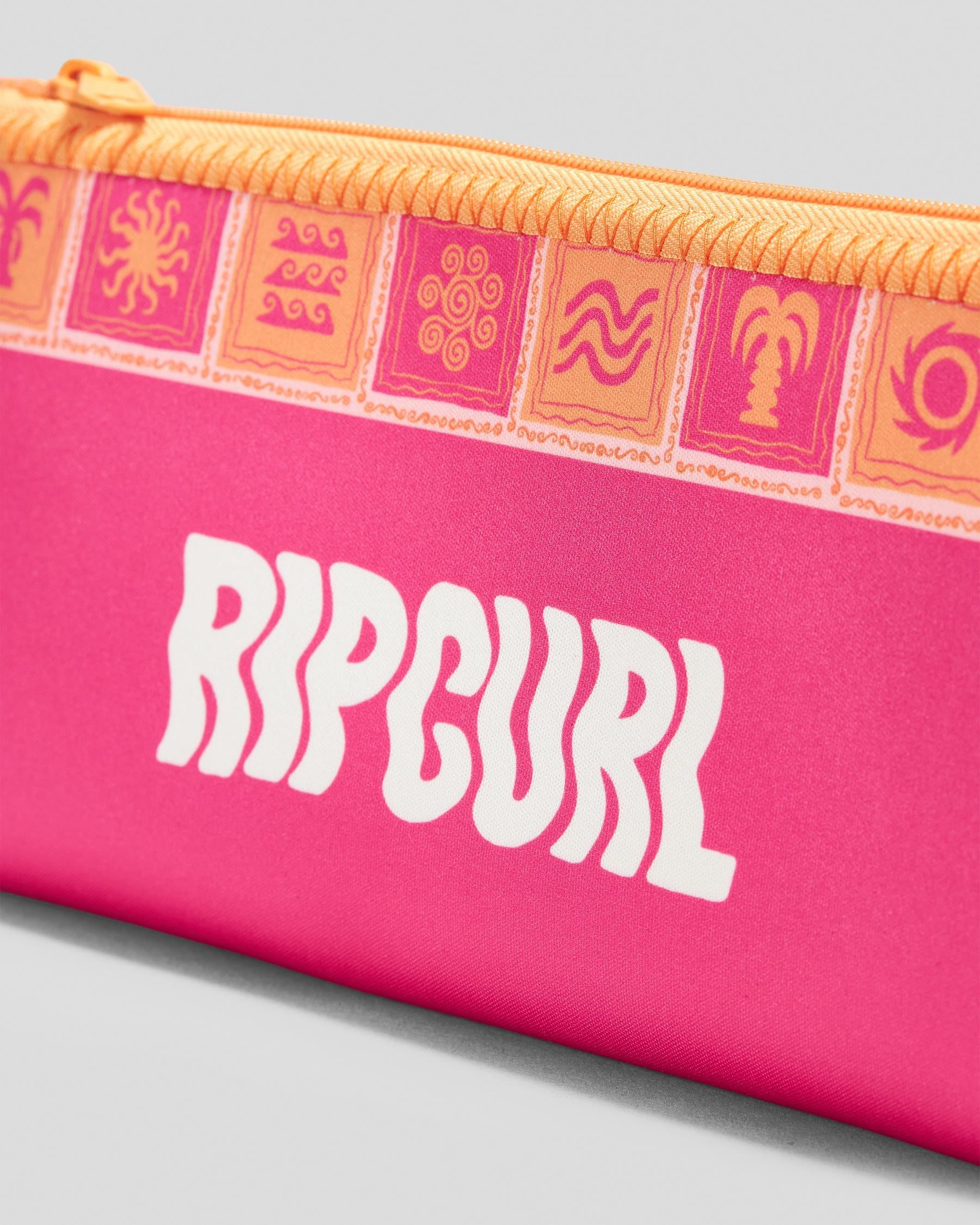 RIP CURL SMALL PENCIL CASE VARIETY HOT PINK