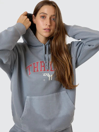 THRILLS STADIUM FLEECE HOOD - SMOG