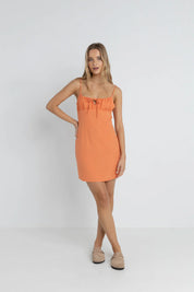 RHYTHM ANDIE GATHERED MINI DRESS