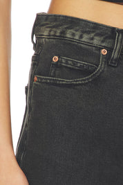 DR DENIM NORA DENIM SHORTS - TAR AGED BLACK