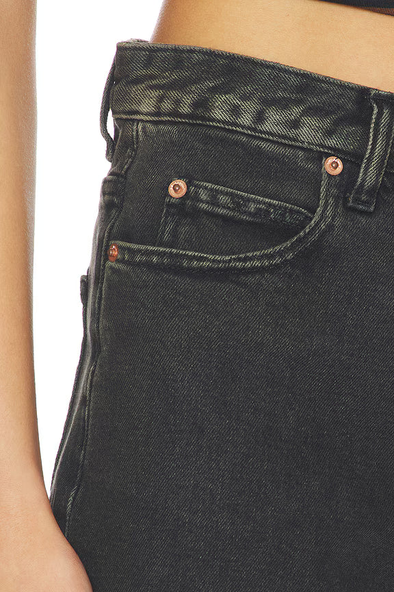 DR DENIM NORA DENIM SHORTS - TAR AGED BLACK