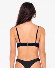 SANDALWOOD BALCONETTE BIKINI TOP BLK