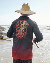 HUEYS KRAKEN TINS UPF 50+ FISHING JERSEY