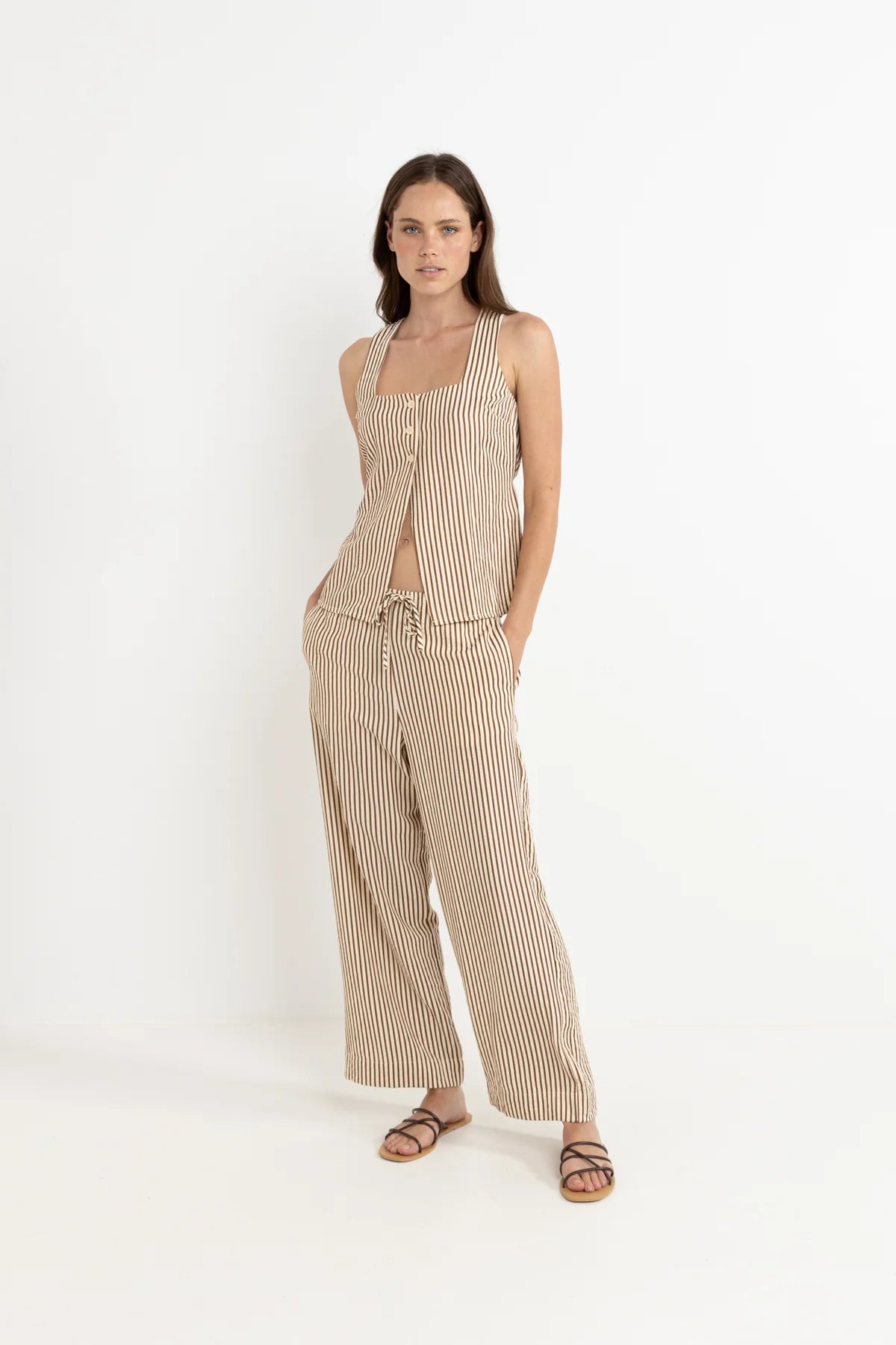 RHYTHM COVE STRIPE LONG VEST