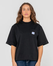 RUSTY STEEZEY CROPPED BOXY TEE