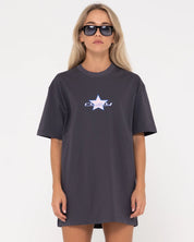 RUSTY STAR BURST TEE DRESS