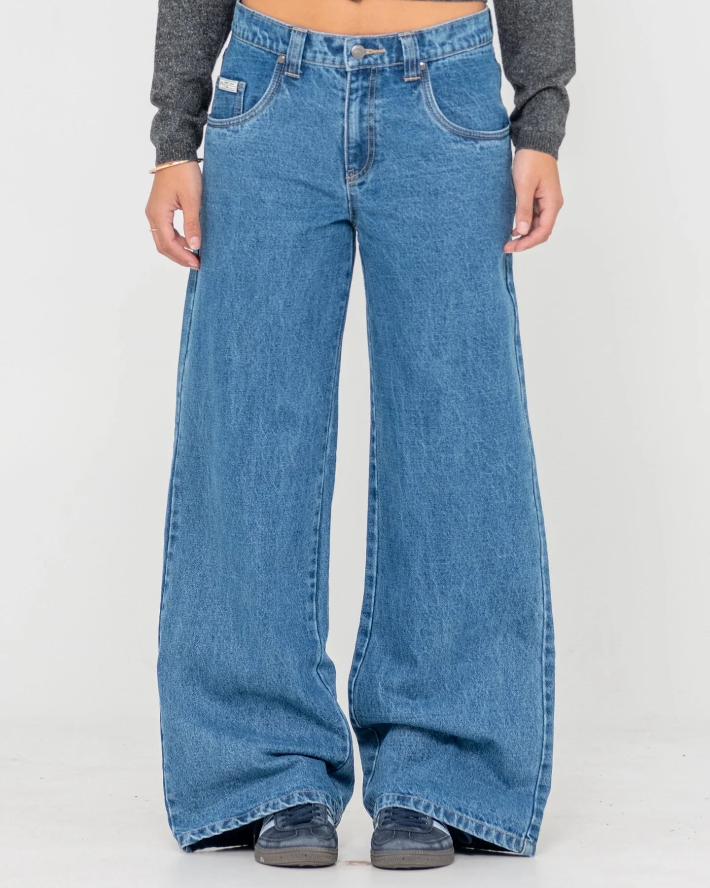 RUSTY WENDY WIDE  LOW RISE DENIM JEAN