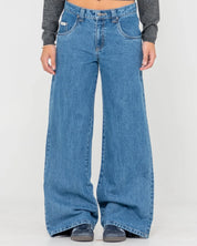 RUSTY WENDY WIDE  LOW RISE DENIM JEAN
