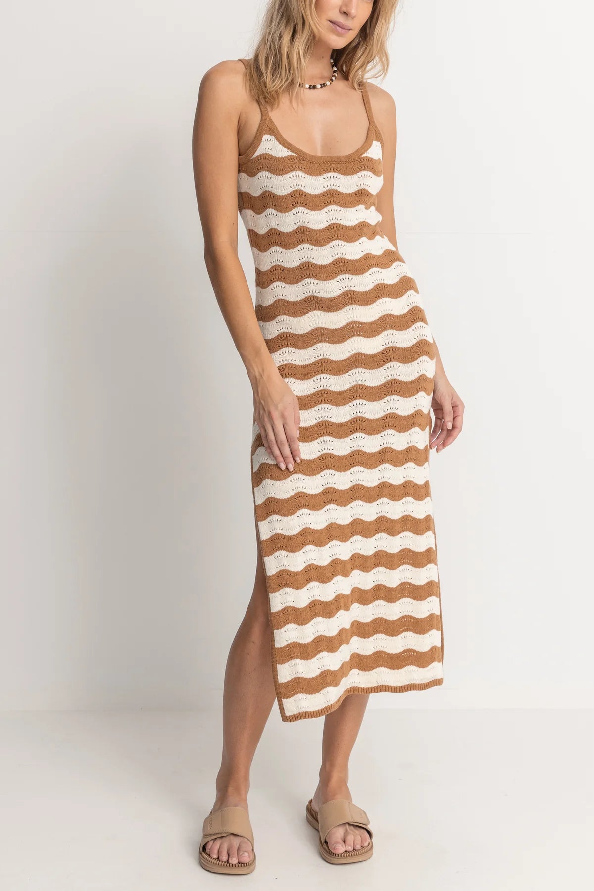 RHYTHM SUNNY KNIT MIDI DRESS