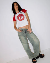 RUSTY DARING DEVIL BABY TEE