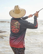 HUEYS KRAKEN TINS UPF 50+ FISHING JERSEY