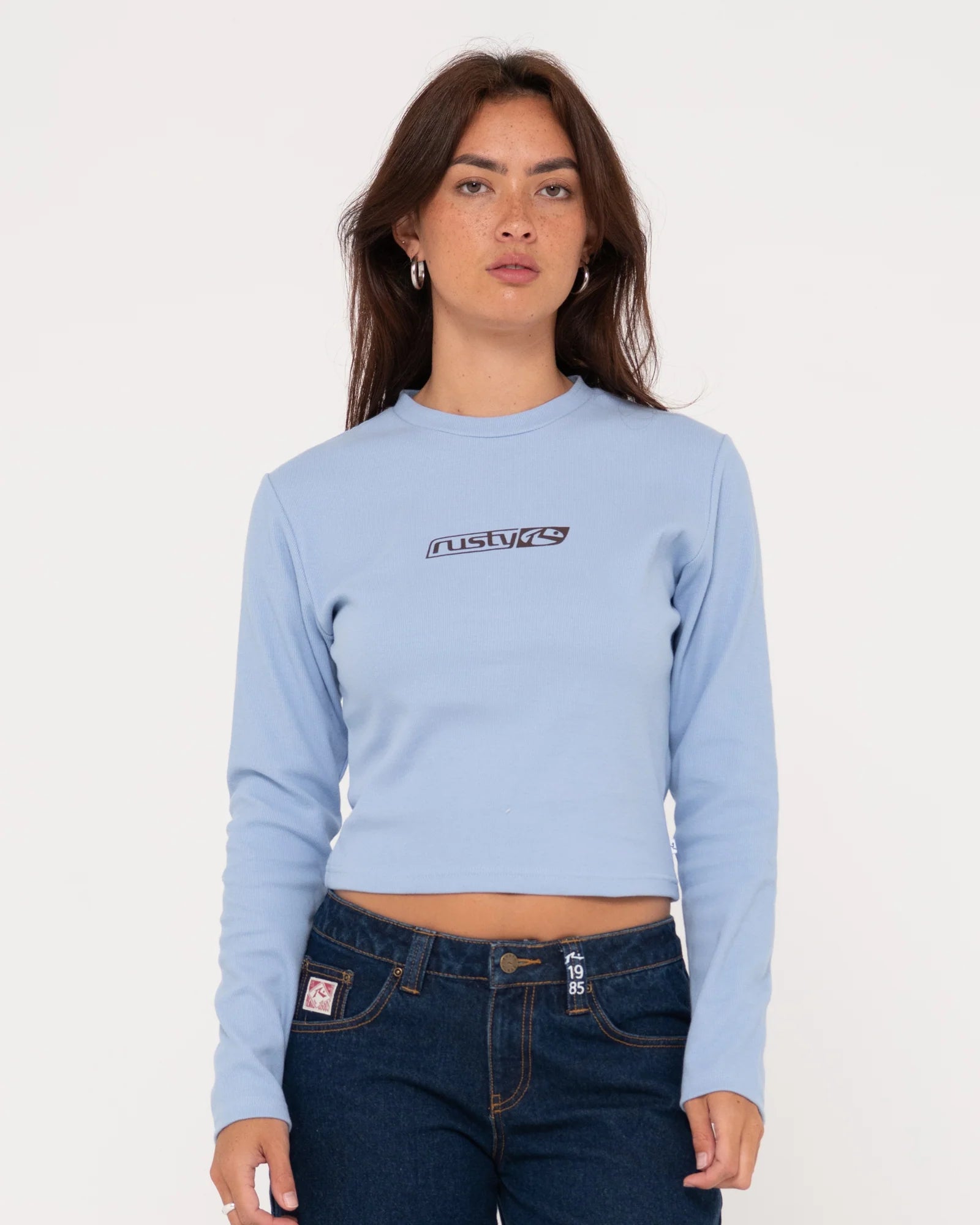 RUSTY RACER LONG SLEEVE SKIMMER TEE