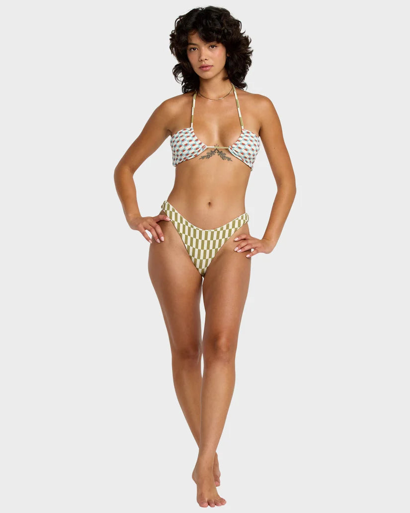RVCA STRANGE WAYS HALTER BANDEAU