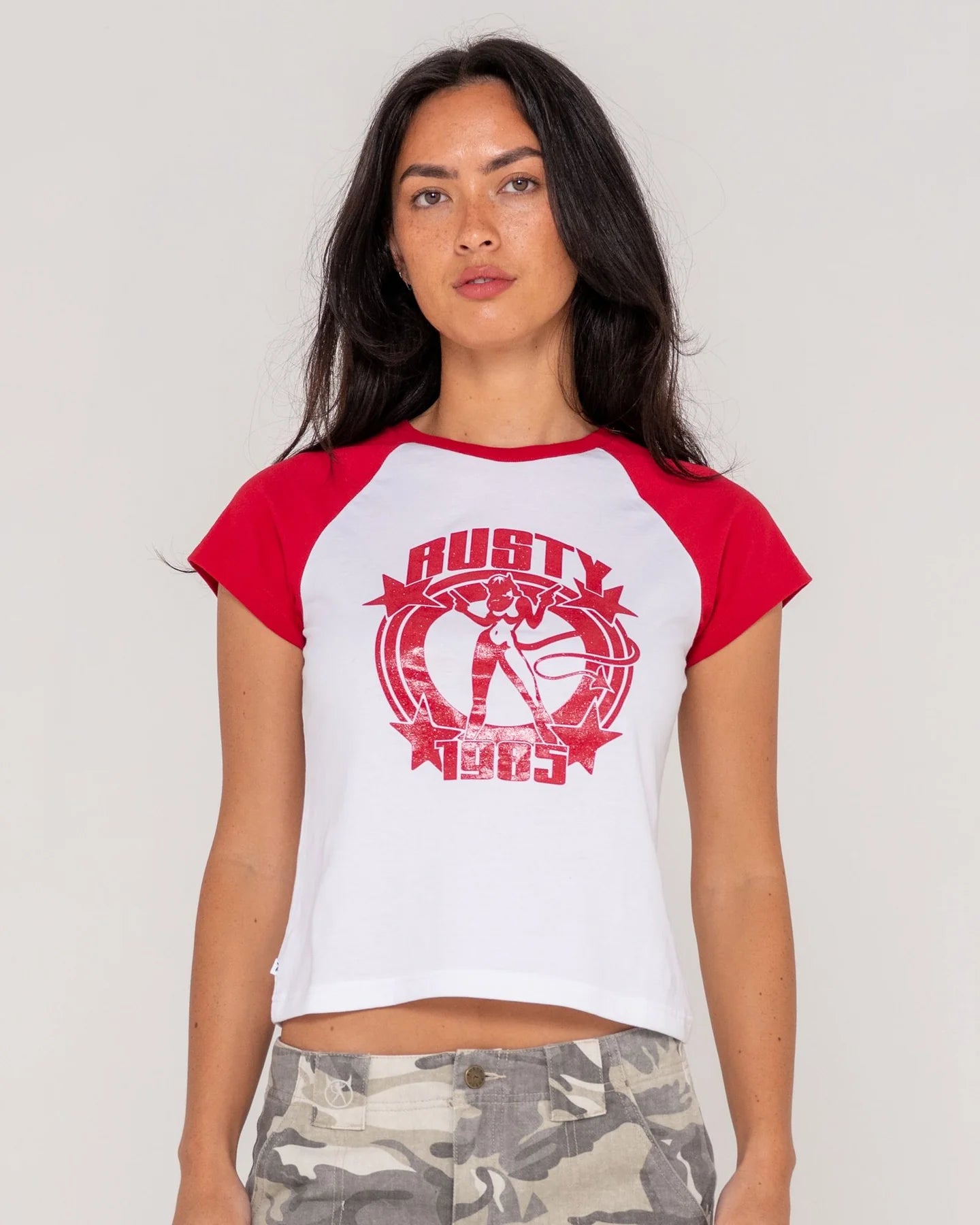 RUSTY DARING DEVIL BABY TEE