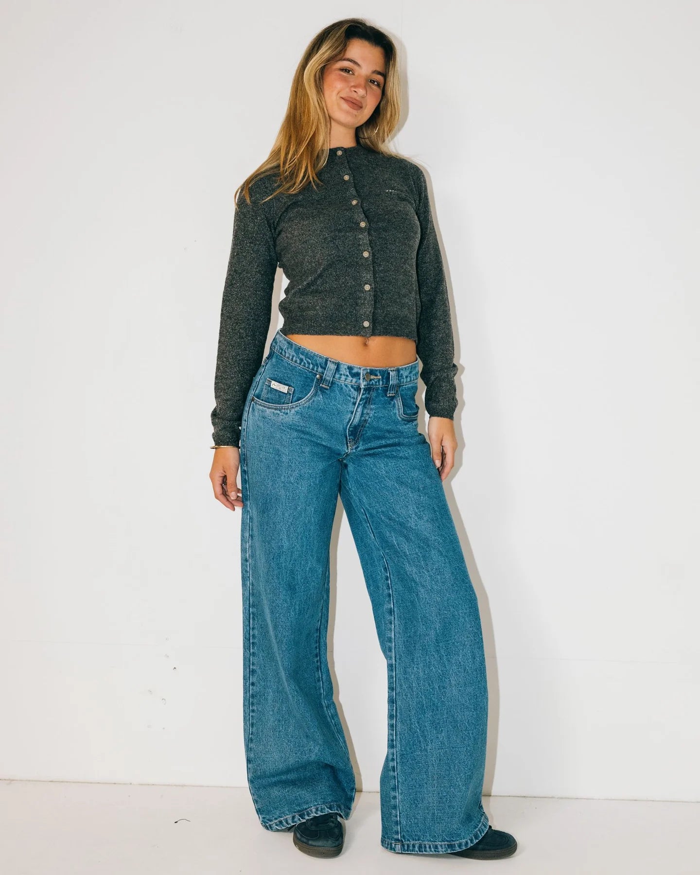 RUSTY WENDY WIDE  LOW RISE DENIM JEAN