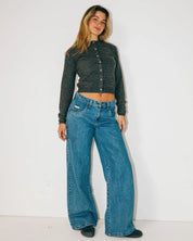 RUSTY WENDY WIDE  LOW RISE DENIM JEAN