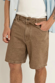 RHYTHM SUBTLE DENIM SHORT - CHAI