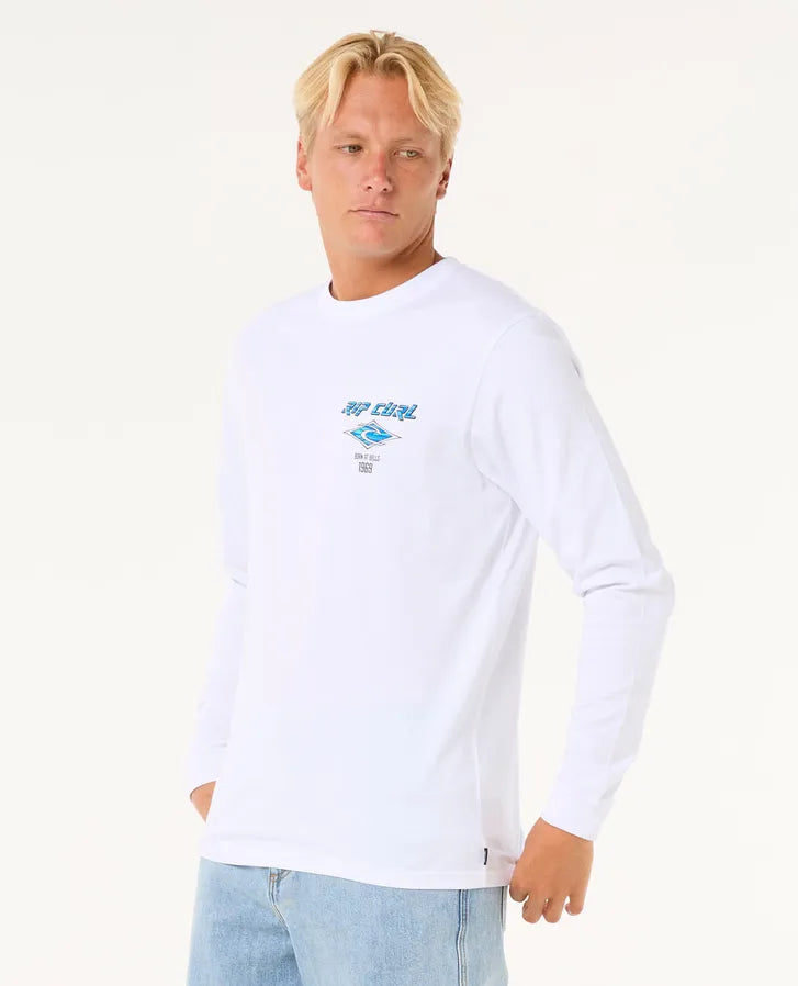 RIP CURL FADE OUT ICON L/S TEE