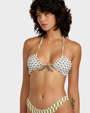 RVCA STRANGE WAYS HALTER BANDEAU