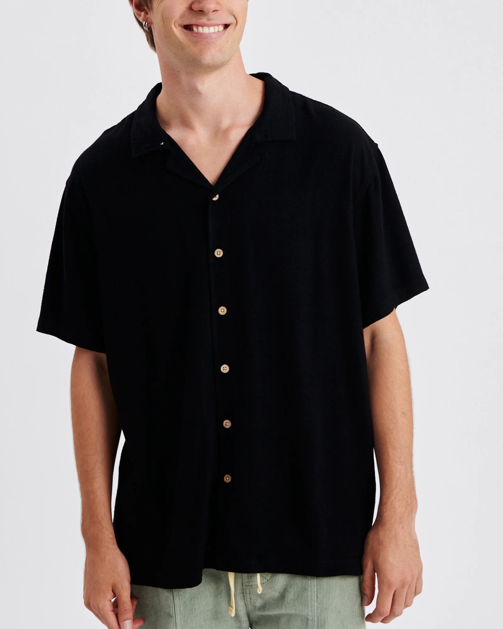 TCSS ERNIE RESORT SHIRT BLACK