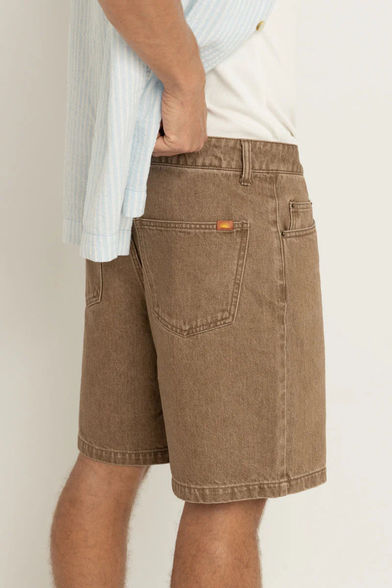 RHYTHM SUBTLE DENIM SHORT - CHAI