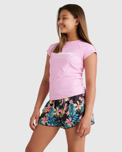 BILLABONG HEAT WAVE SUNSHIRT GIRLS PINK DREAM