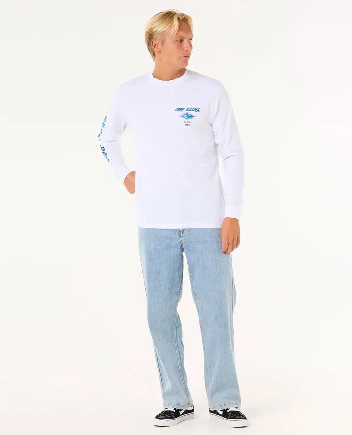 RIP CURL FADE OUT ICON L/S TEE